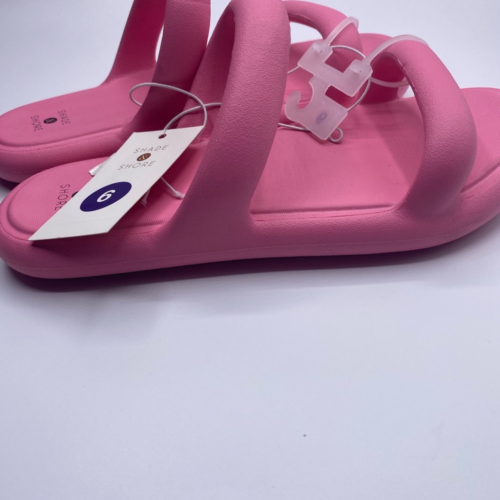 Shade & Shore Women’s Ellen Footbed Sandal Pink NWT - Picture 4 of 5